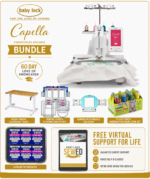 Baby Lock Capella embroidery machine bonus bundle