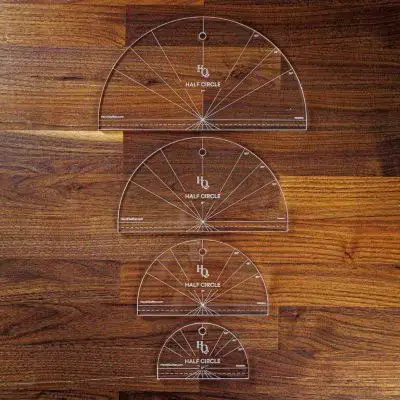 Handi Quilter Solid Half Circle Ruler Set for sale near me cheap