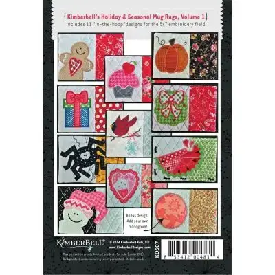 Kimberbell Holiday & Seasonal Mug Rugs