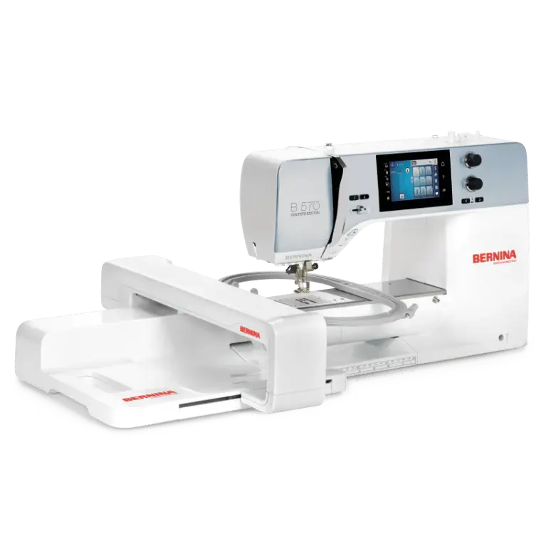 Advanced sewing projects simplified with Bernina 570 QE E machine guidance