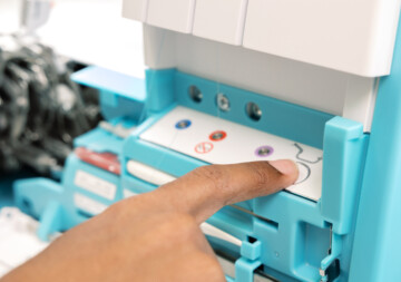 adjust presser foot pressure to match different fabric thicknesses