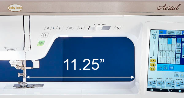 baby lock aerial sewing and embroidery machine simplifies embroidery with drag and drop