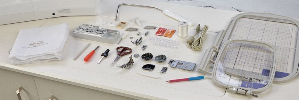 baby lock aerial sewing and embroidery machine allows quick customization of designs