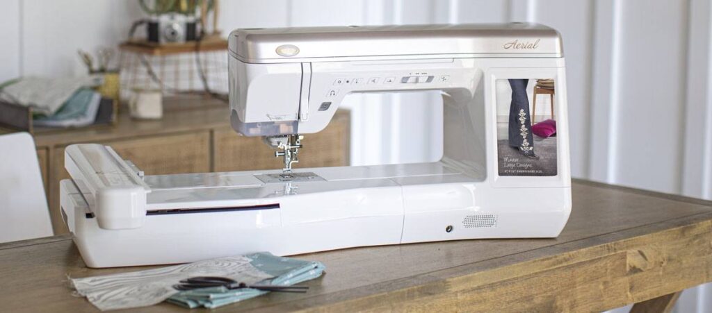 baby lock aerial sewing and embroidery machine offers exceptional built in features