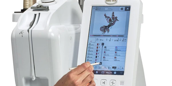 baby lock capella single needle embroidery machine comes with embroidery positioning marker