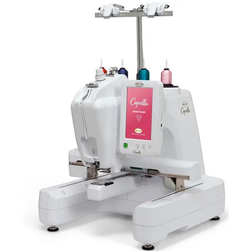 baby lock capella single needle embroidery machine made for production style embroidery