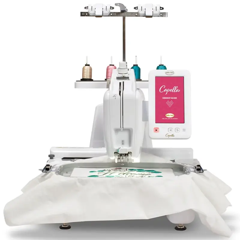 baby lock capella single needle embroidery machine optimized for embroidery enthusiasts everywhere