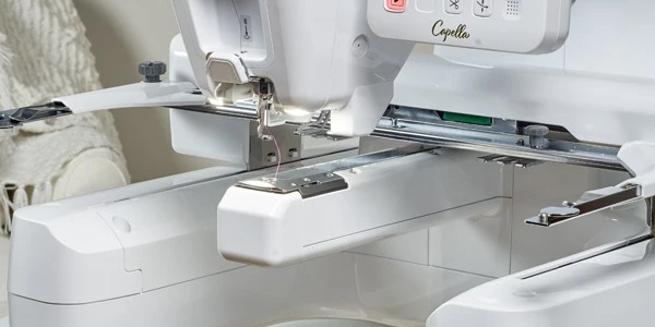 baby lock capella single needle embroidery machine enables efficient single needle operation