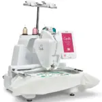 baby lock capella single needle embroidery machine creates vibrant high detail embroidery