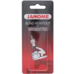 janome adjustable blind hem foot g front loading delivers professional sewing results