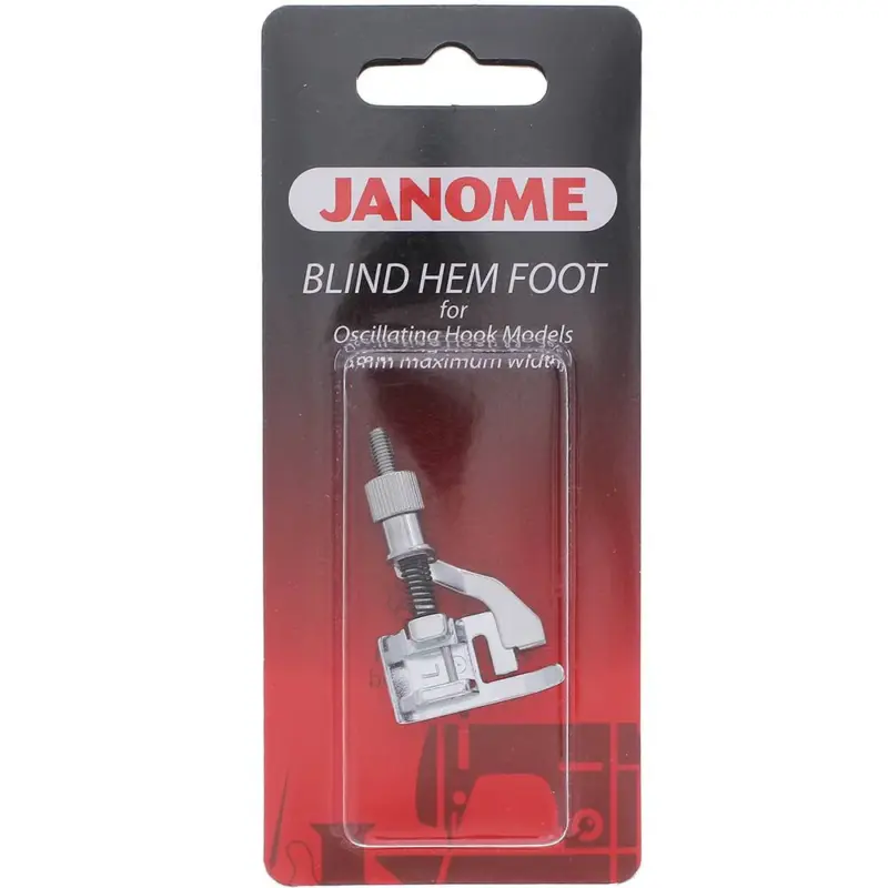 janome adjustable blind hem foot g front loading delivers professional sewing results