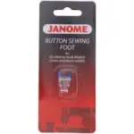 janome button sewing foot front loading saves time when sewing on buttons