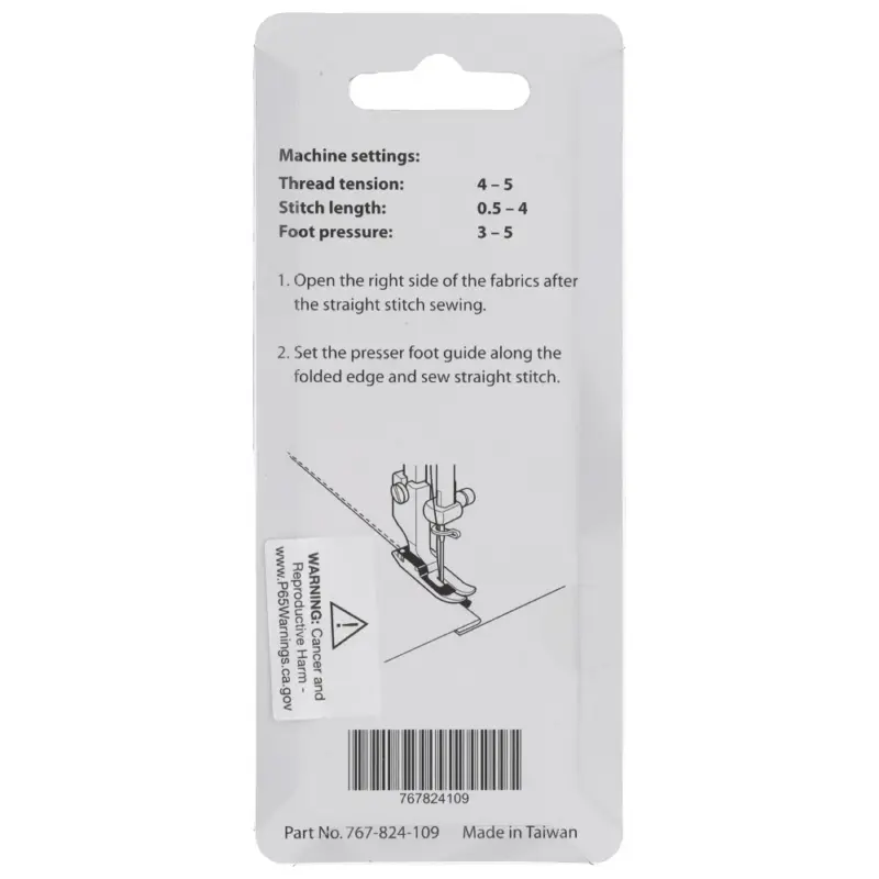 janome ditch quilting foot high speed maintains perfect seam alignment while sewing