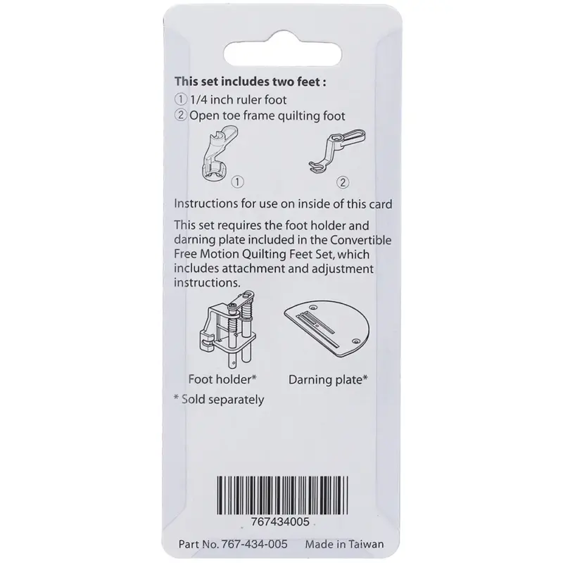 janome free motion frame quilting feet set high speed includes multiple options