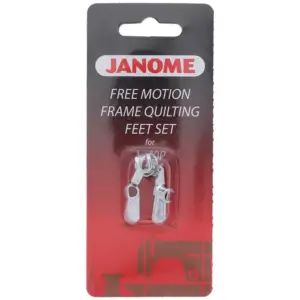 janome free motion frame quilting feet set high speed compatible with high speed