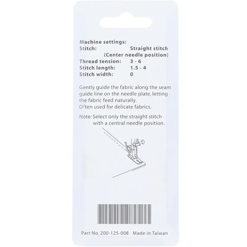 janome straight stitch foot front load compatible with front loading sewing machines