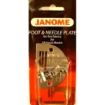 janome straight stitch needle plate with foot helps reduce skipped stitches effectively