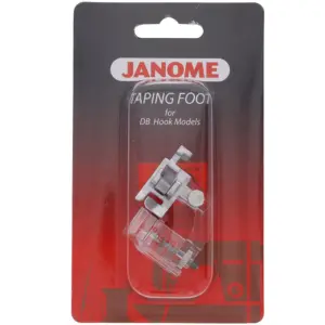 janome taping foot designed to secure elastic and seam reinforcement tape