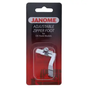 janome zipper foot adjustable high speed essential for garment and bag construction