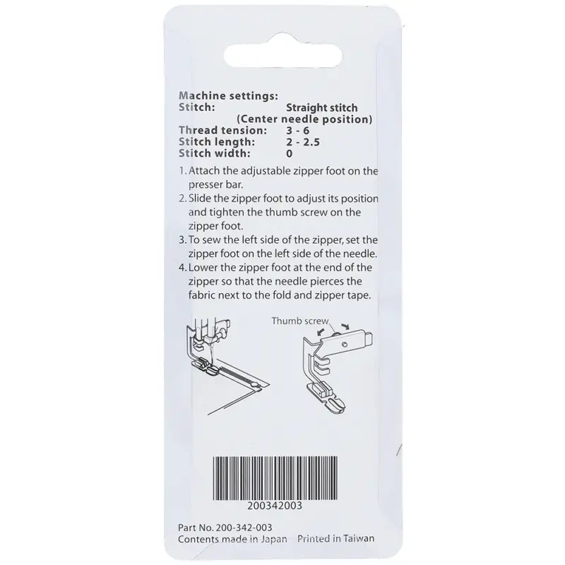 fits janome machines with low shank 5mm or 7mm compatibility