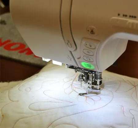 designed to allow full range of motion while quilting designs