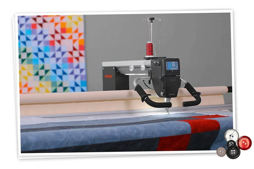 BERNINA Q24 longarm quilting machine with fast quilting stitch speed