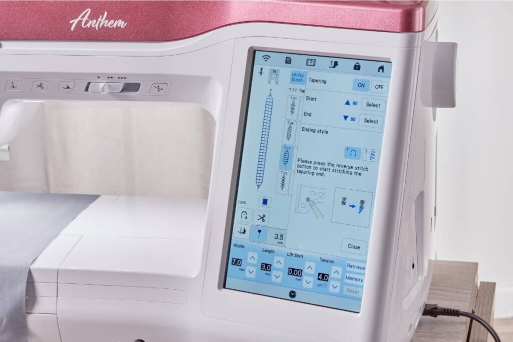 Baby Lock Anthem Sewing Machine for sale with built in memory stitch storage