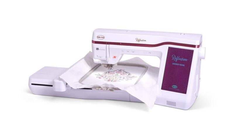 Baby Lock Reflection Embroidery Machine for sale with embroidery border design capabilities