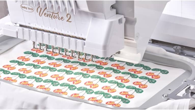 Baby Lock Venture 2 Multi Needle Embroidery Machine for sale with built in thread break sensor