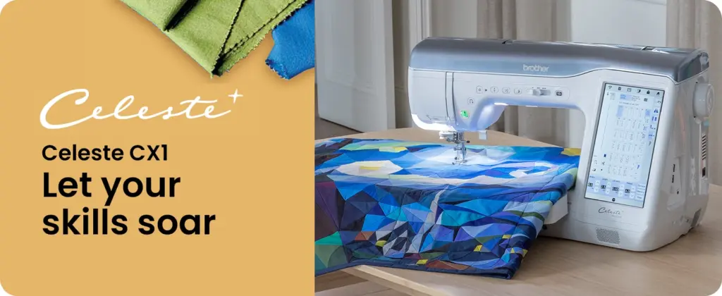 Brother Celeste CX1 Sewing Machine for sale with portable lightweight construction design