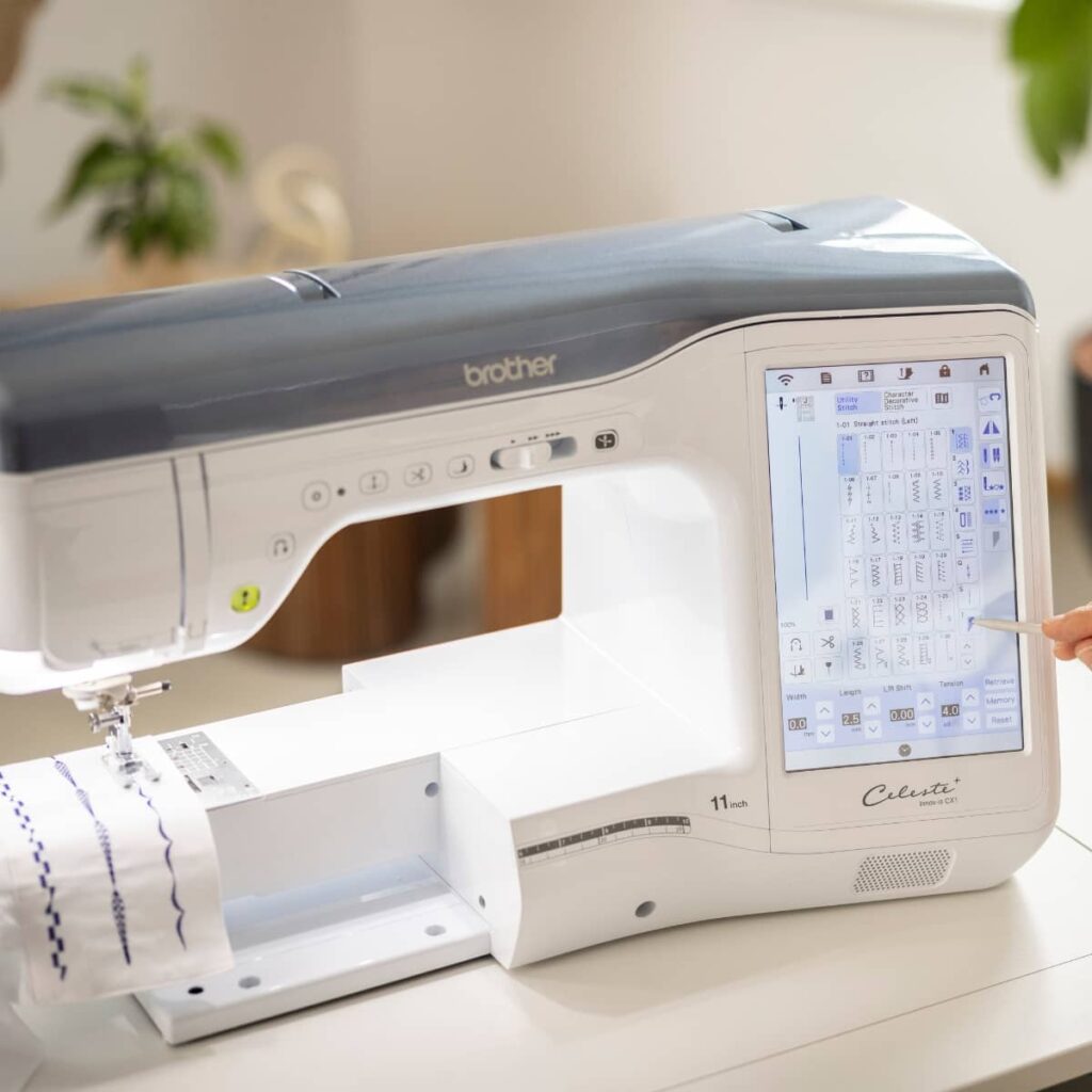 Brother Celeste CX1 Sewing Machine for sale offering lightweight portability for travel sewing