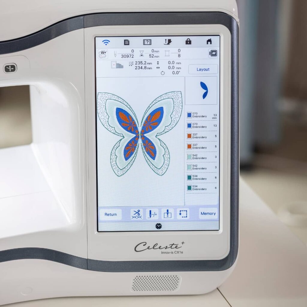 Brother Celeste CX1e Embroidery Only Machine for sale suitable for multiple fabric embroidery applications