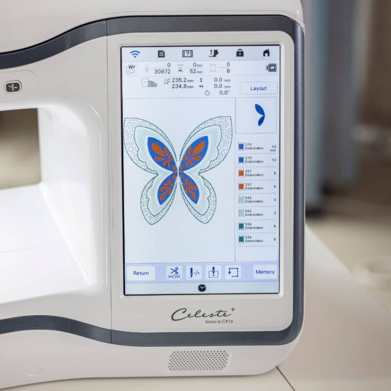 Brother Celeste CX1e Embroidery Only Machine for sale suitable for multiple fabric embroidery applications