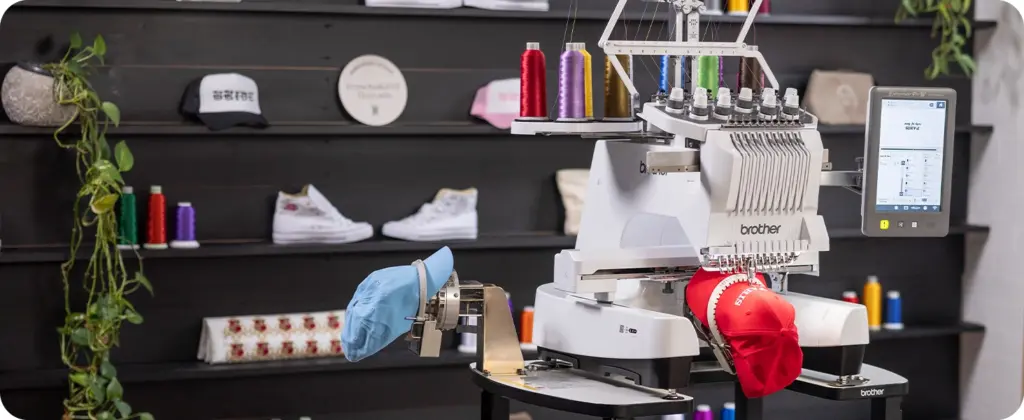 Brother Entrepreneur Pro W PR1060W Multi Needle Embroidery Machine for sale built in tutorial videos