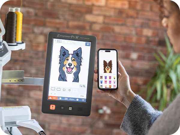 Brother Entrepreneur Pro W PR1060W Multi Needle Embroidery Machine for sale enhanced embroidery stability features