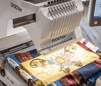 Brother Entrepreneur Pro W PR1060W Multi Needle Embroidery Machine for sale advanced frame holding system