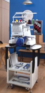 Brother Entrepreneur Pro W PR1060W Multi Needle Embroidery Machine for sale high definition stitch rendering