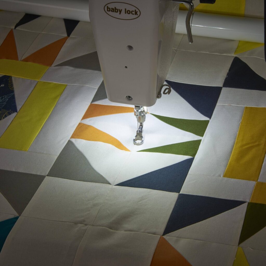 baby lock gallant xl longarm machine fast setup and simple maintenance features