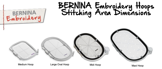 BERNINA Maxi Embroidery Hoop with consistent embroidery performance results