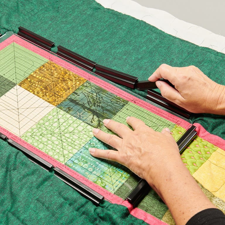 BERNINA Medium Border Clamp Embroidery Hoop with secure fabric hold