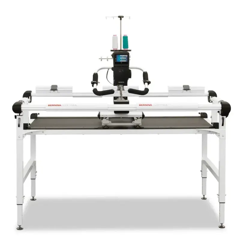 BERNINA Q16 PLUS with BERNINA Hoop Frame perfect for limited studio space