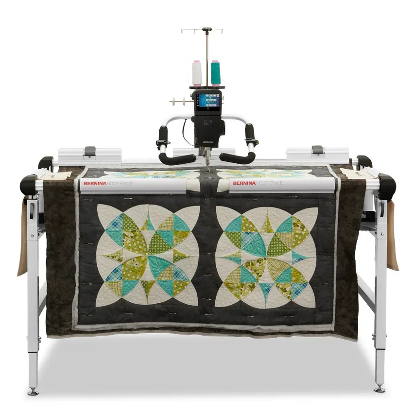 BERNINA Q16 with BERNINA Hoop Frame provides perfect quilting workflow