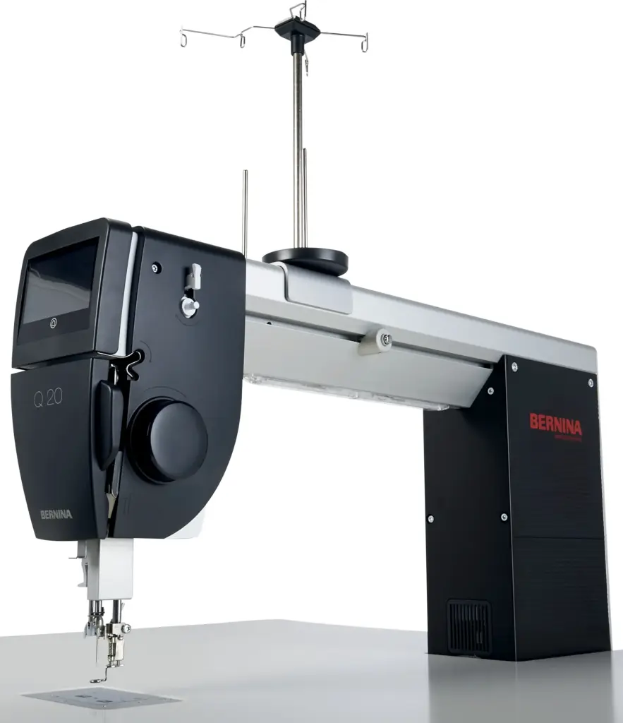 BERNINA Q20 longarm machine includes easy threading assistance