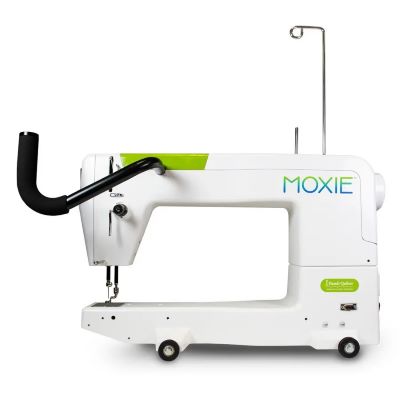 Handi Quilter Moxie longarm machine includes excellent workspace lighting