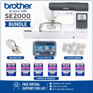 Brother SE2000 sewing and embroidery machine bonus bundle