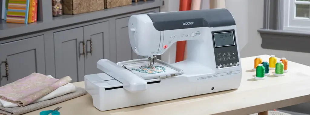 Brother SE2000 includes built in lettering fonts