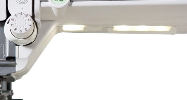 Elna eXcellence 720PRO includes ergonomic sewing machine design