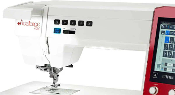 Elna eXcellence 782 offers strong penetration through fabrics