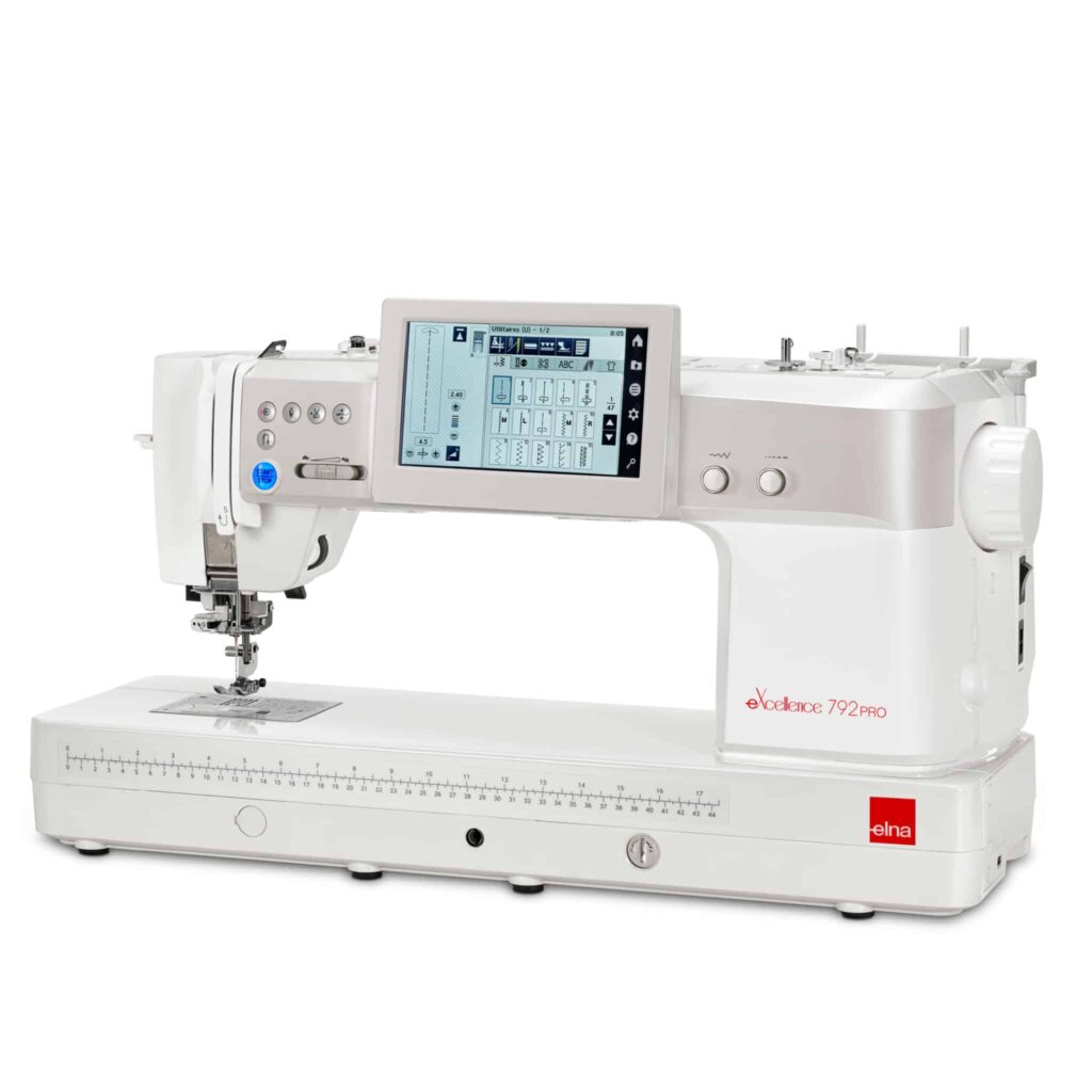 Elna eXcellence 792PRO sewing machine with durable metal frame