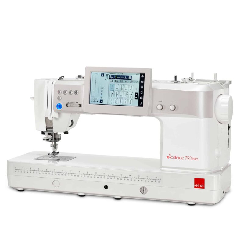 Elna eXcellence 792PRO sewing machine with durable metal frame
